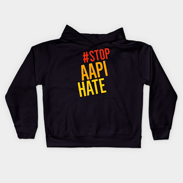 Stop AAPI Hate Kids Hoodie by Suzhi Q